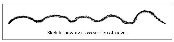 section of ridges